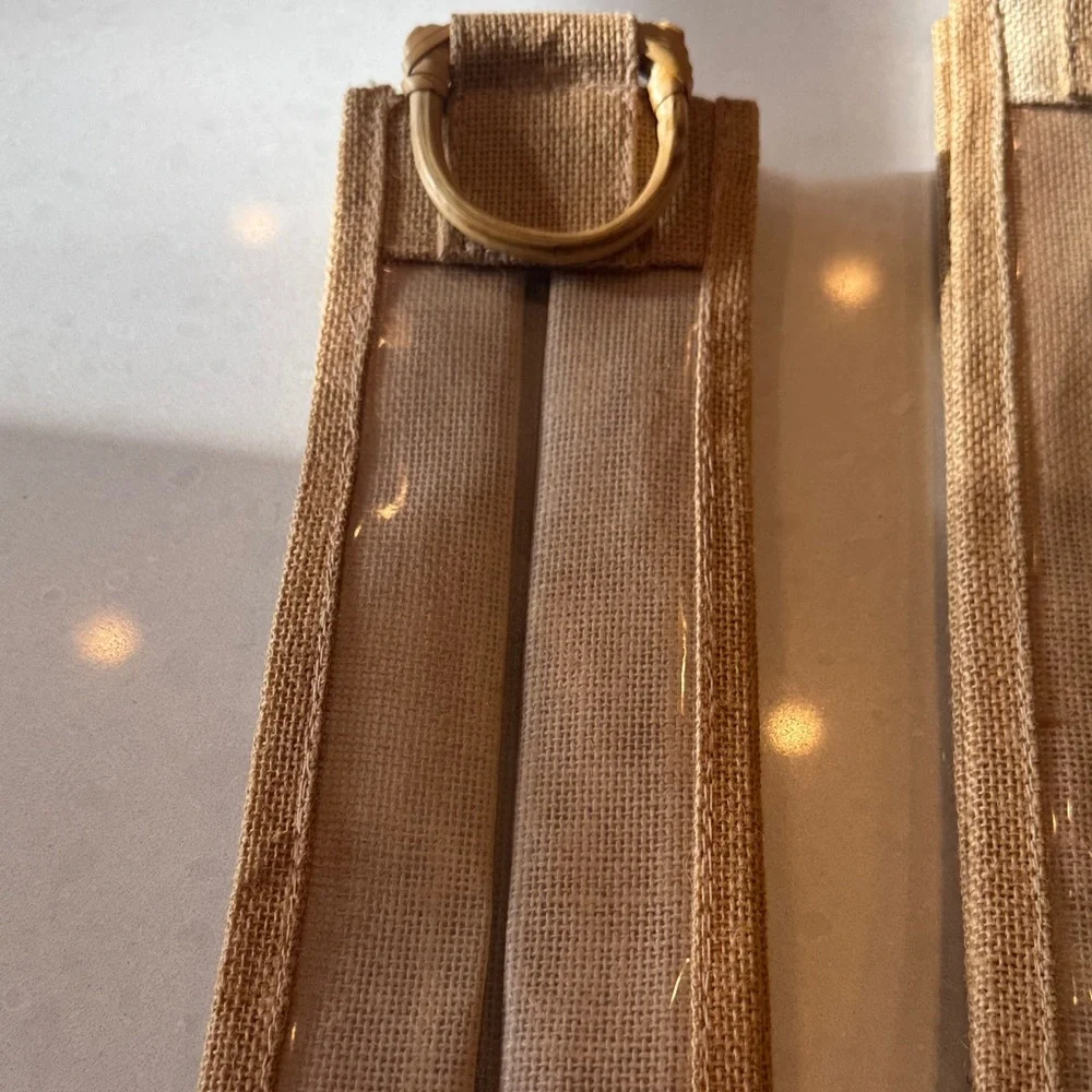 Chic Tan Gift Wrap Holders wine bag